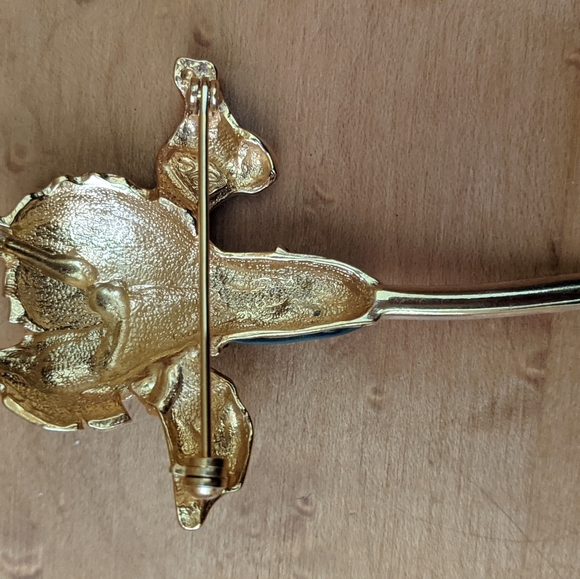 Vintage BJC Iris Brooch Pin - Picture 3 of 4